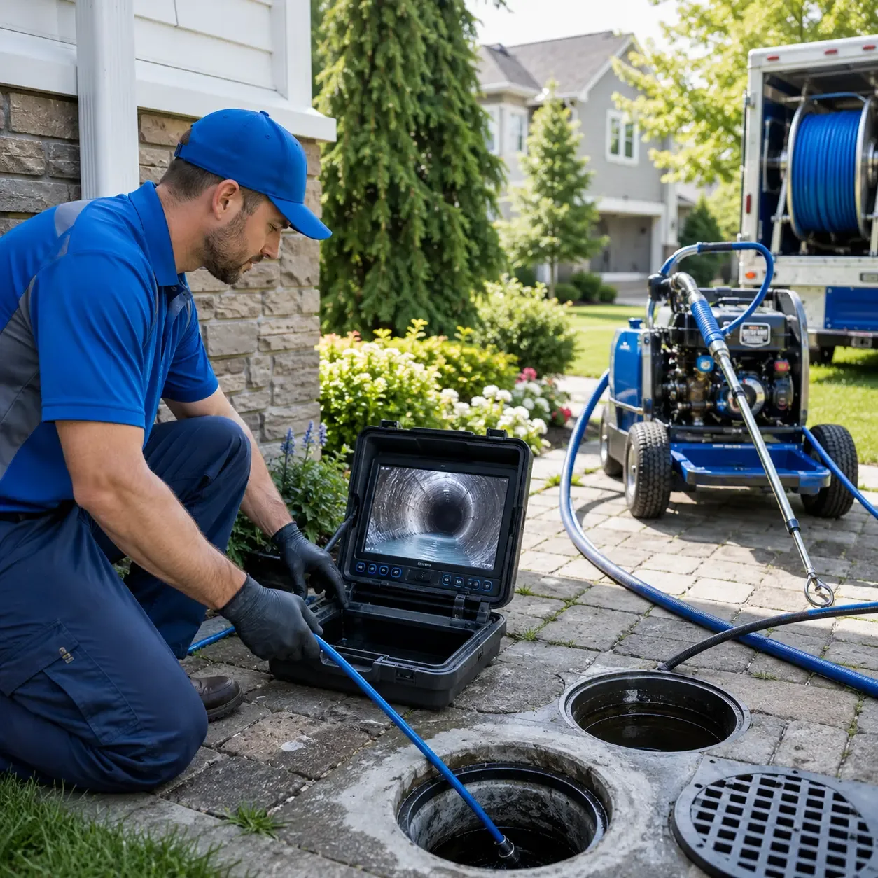 Outdoor drain cleaning professionals serving Novi, MI